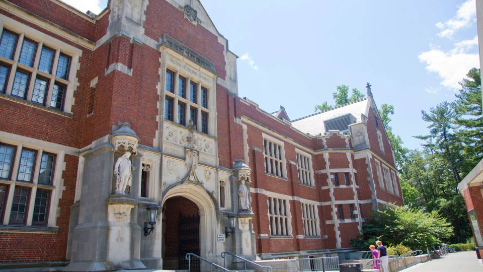 Frist Campus center on a sunny day