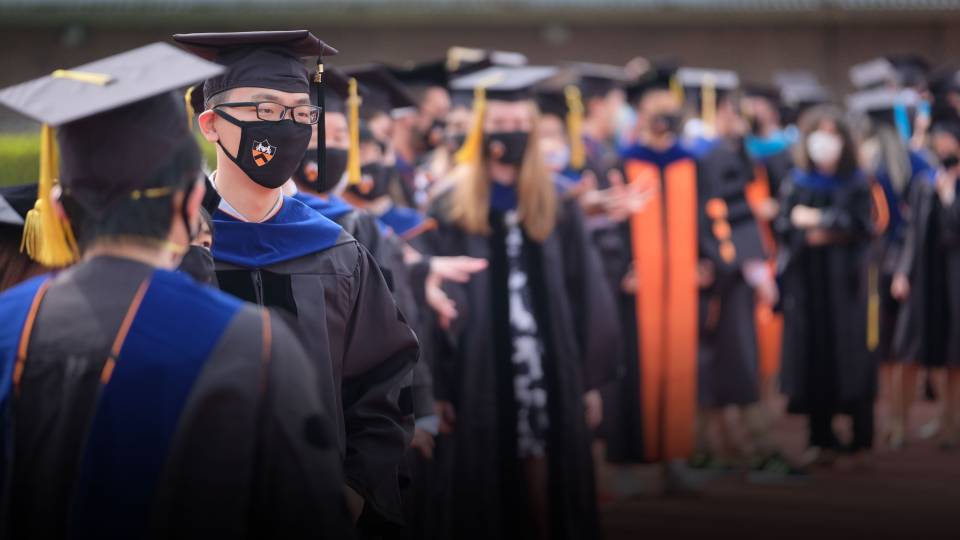 Graduates at Commencement