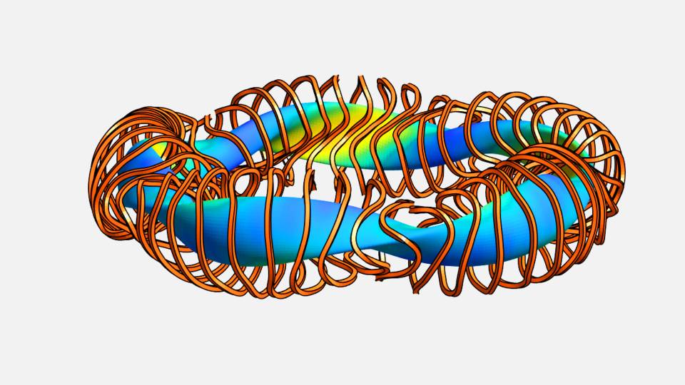 illustration of circular, twisty structure