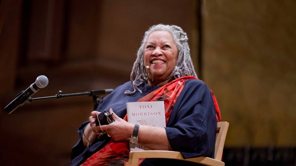 Toni Morrison on stage