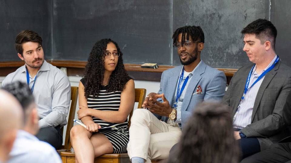 Panelists speak about their experiences