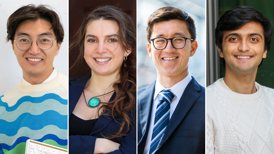 Tyler Hou, Elizabeth Kozlov, Zachary Siegel and Zain Zaidi