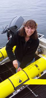 Naomi Leonard and glider