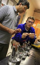 Steve Whittington in PRISM lab