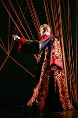 Godunov in his ornate robe after becoming czar