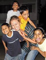 Neubauer at the Ashraya Initiative for Children