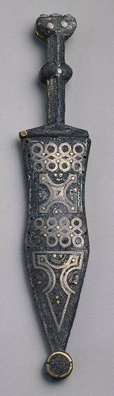 Inlaid dagger and sheath