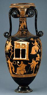 Red figure loutrophoros
