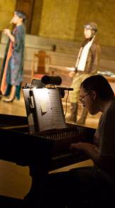 Lockey at the harpsichord