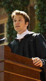 Valedictorian Holger Staude