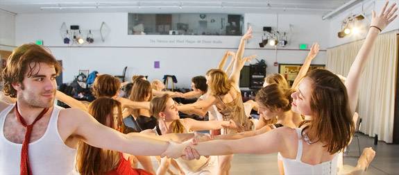 Dancers performing "Night Blooms"