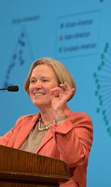 Shirley Tilghman speaking