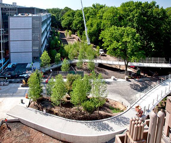Chemistry building and Streicker Bridge