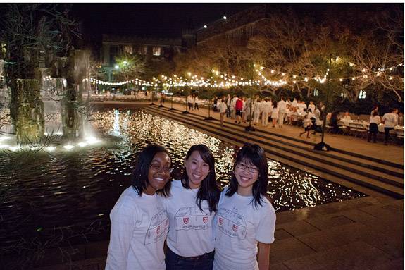 White Dinner students