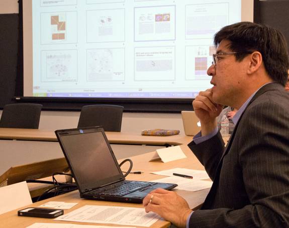 Professor Samuel Wang speaking