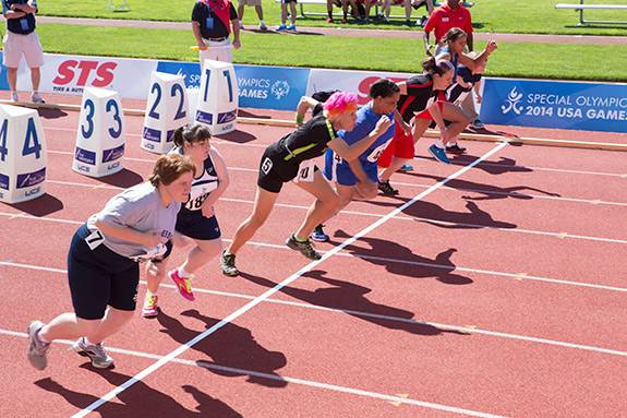 Special Olympics athletes