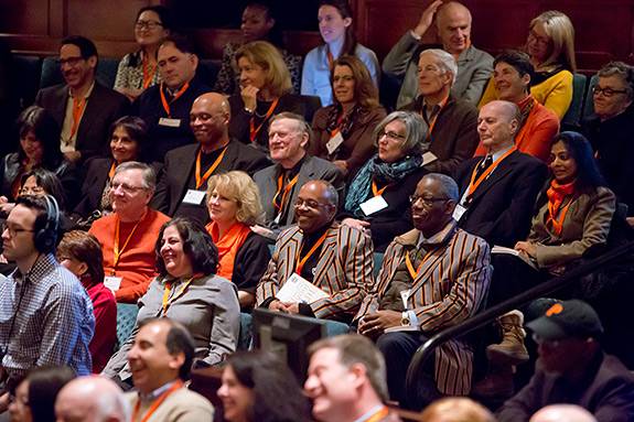 Alumni Day preview crowd in 2014