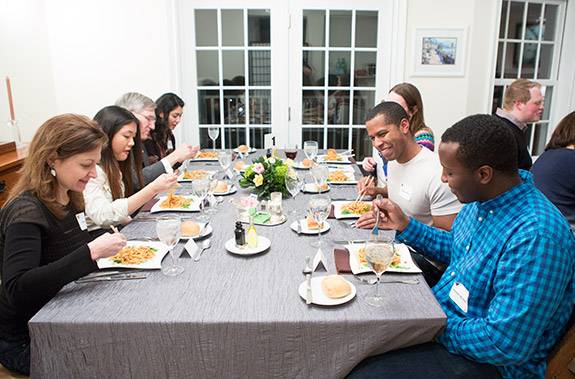 First Generation Students and Faculty: Deborah Prentice with students and faculty