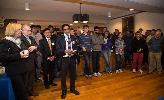 John Nash receives Abel Prize with Are Straume and crowd
