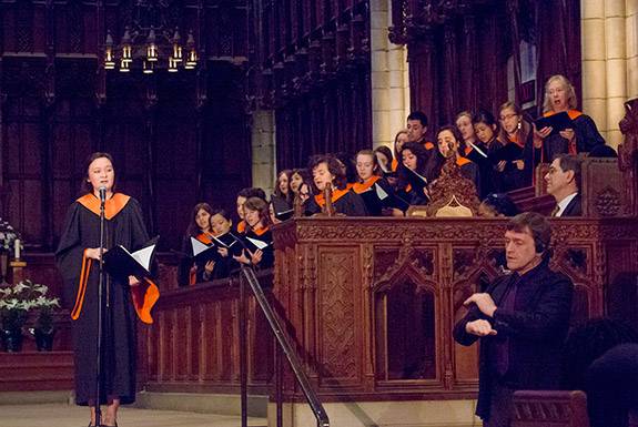 Christopher Eisgruber Chapel talk choir