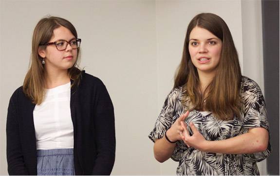 Katie Perez and Helena Hengelbrok