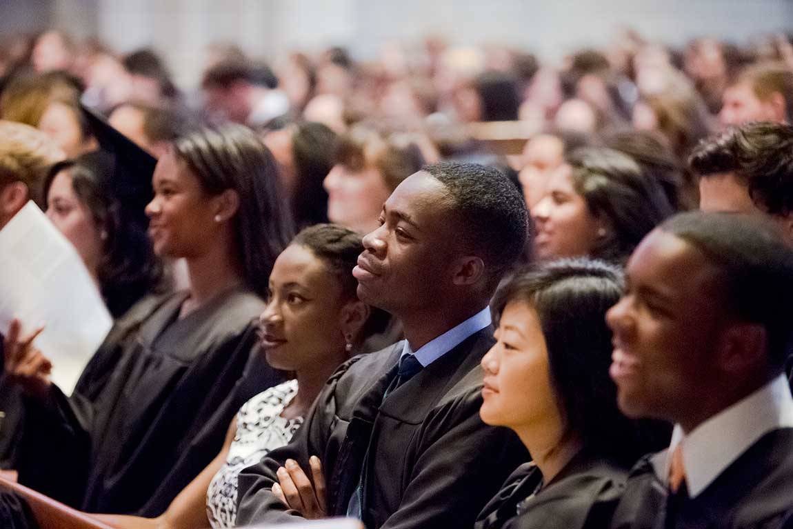 Baccalaureate 2015 seniors in chapel