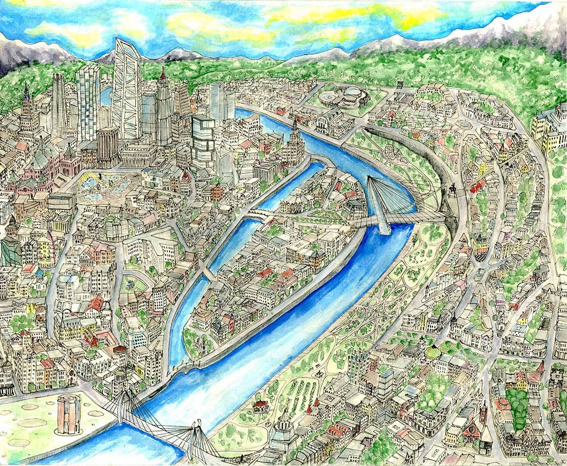 2015 Valedictorian Misha Semenov cityscape