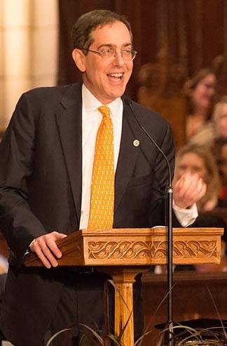 President Eisgruber speaking