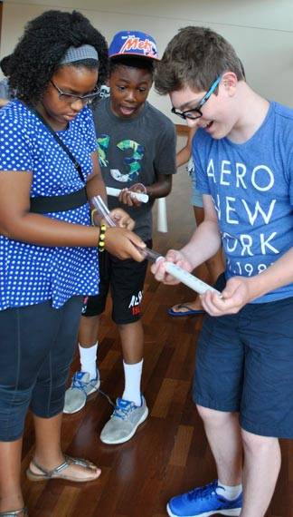 Community House STEAM Camp human roller coaster