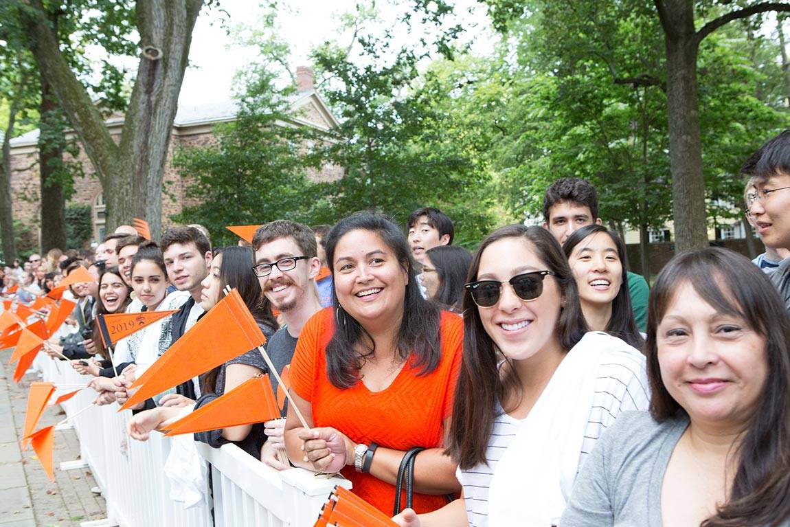 Opening Exercises crowds at Pre-rade