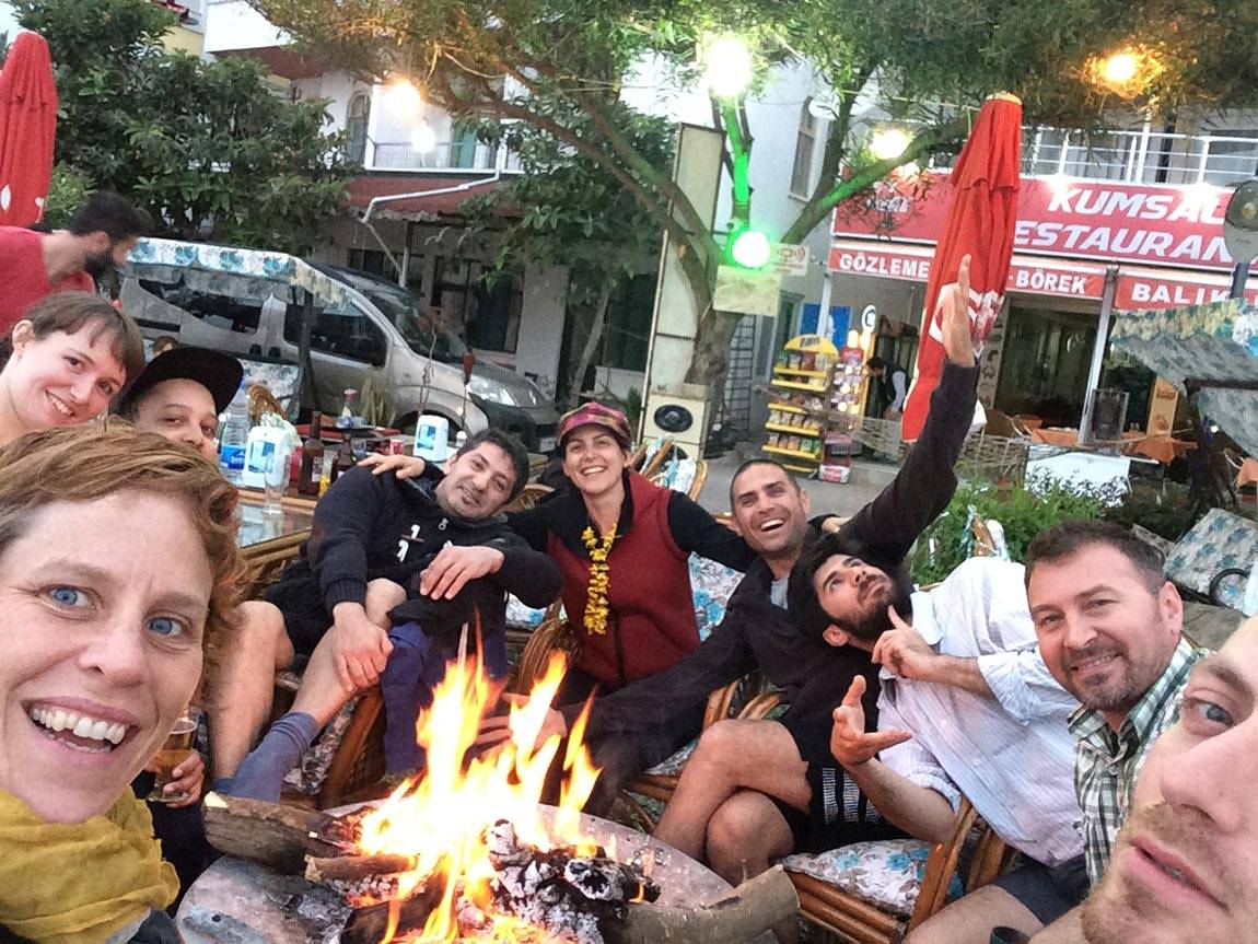 "What I Think: Rebecca Lazier" with dancers in Turkey