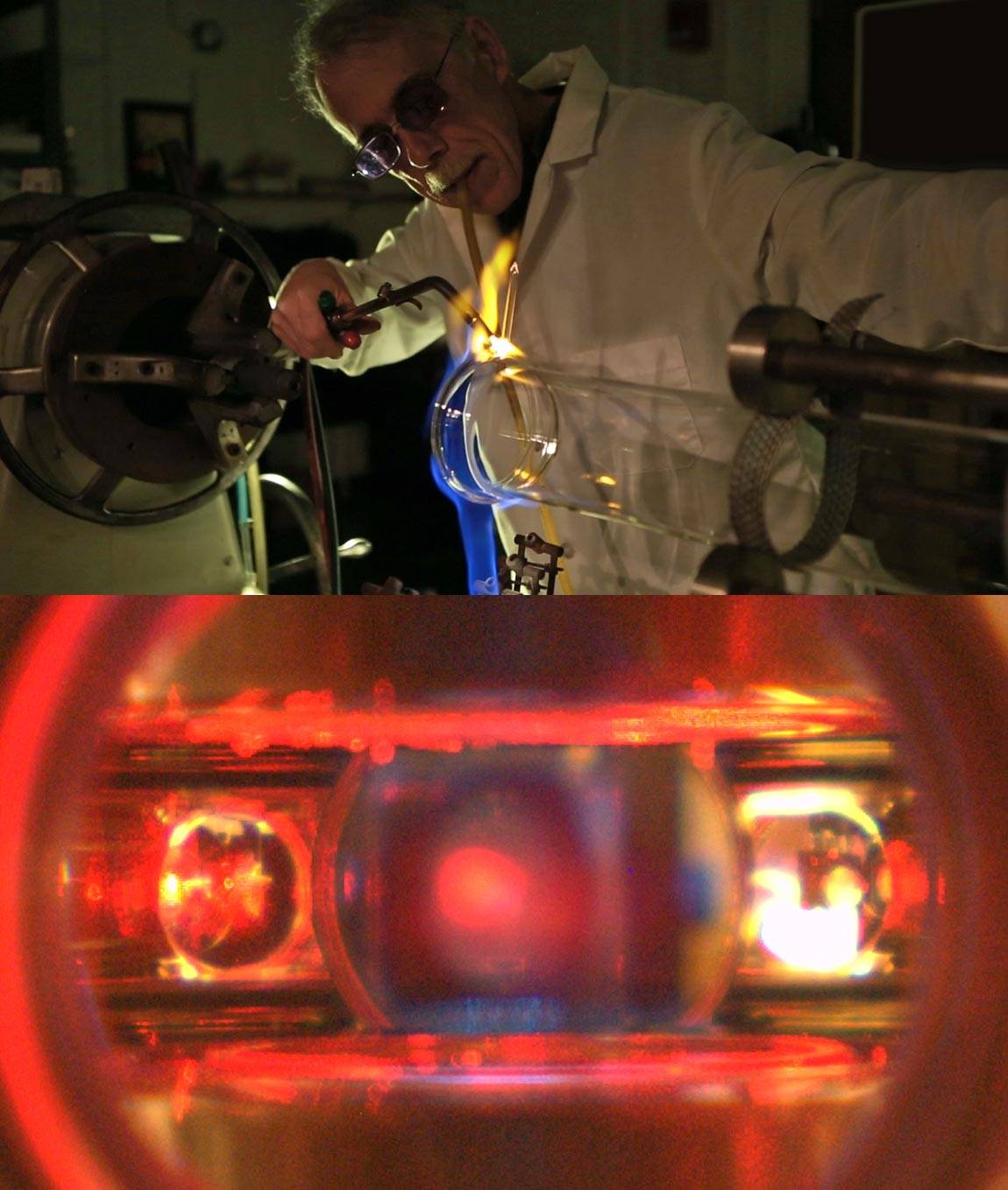 Hot and Cold Mike Souza glassblower and coldest atom