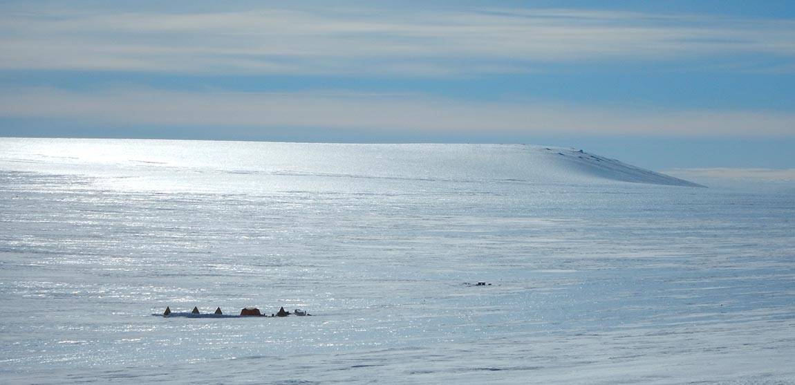 Oldest Ice camp on blue ice of Allan Hills