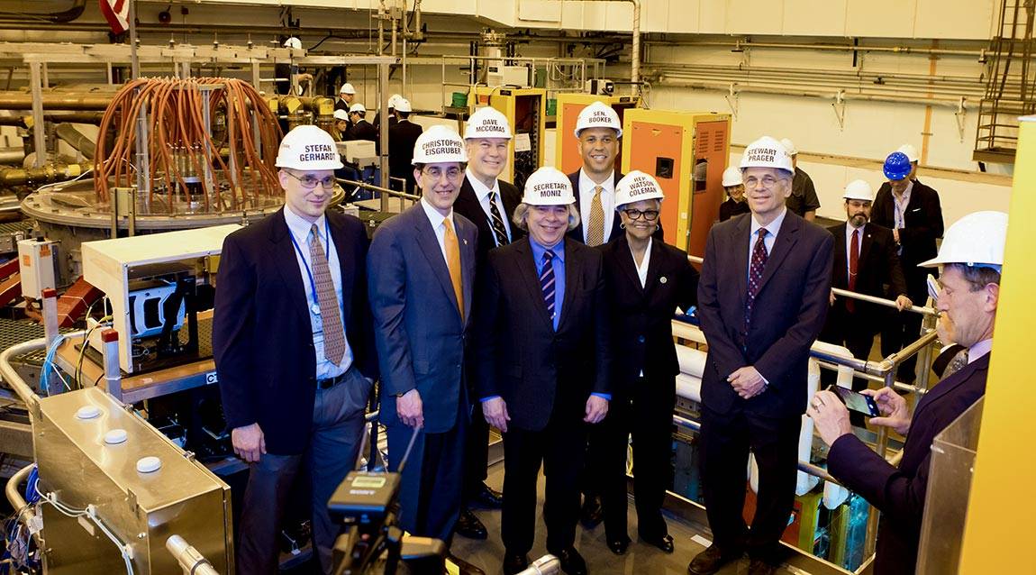 NSTX-U dedication Secretary of Energy on site at PPPL