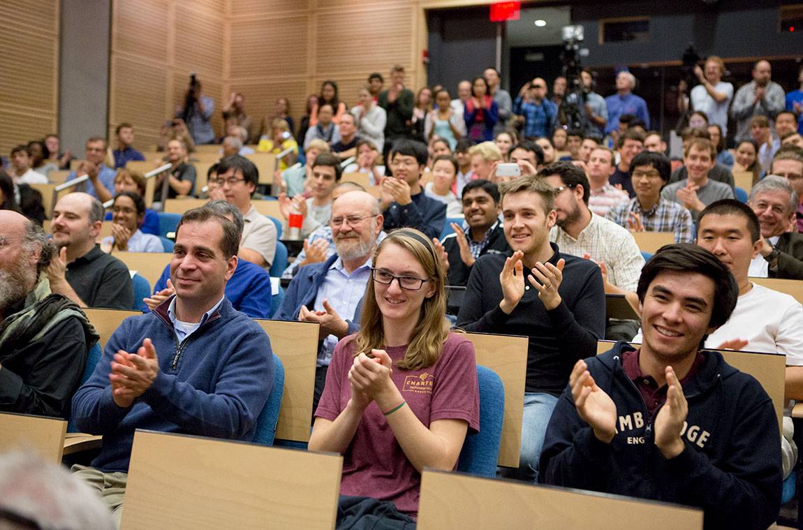 F. Duncan Haldane press conference audience