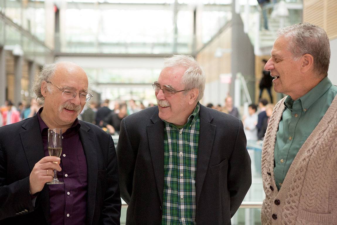 F. Duncan Haldane reception with Eric Wieschaus, Joseph Taylor