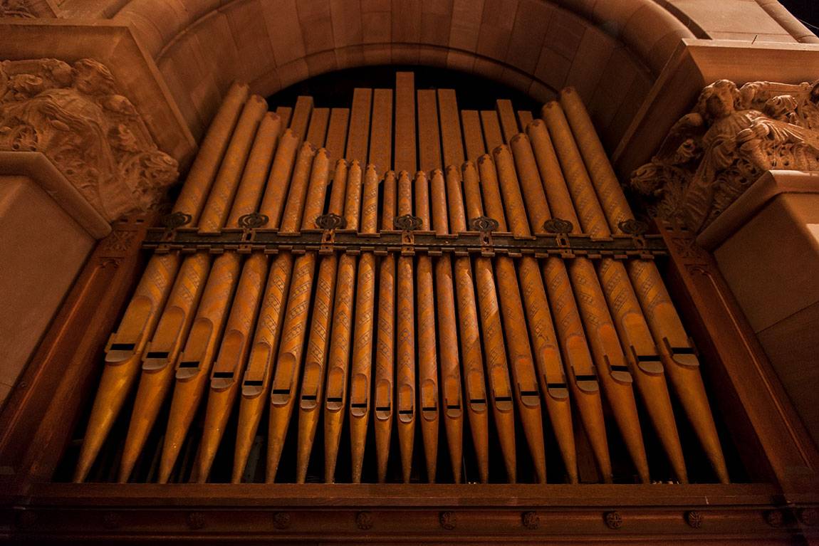 Richardson Auditorium in Alexander Hall old organ