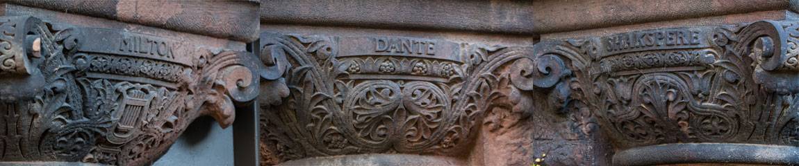 Richardson Auditorium in Alexander Hall exterior column details