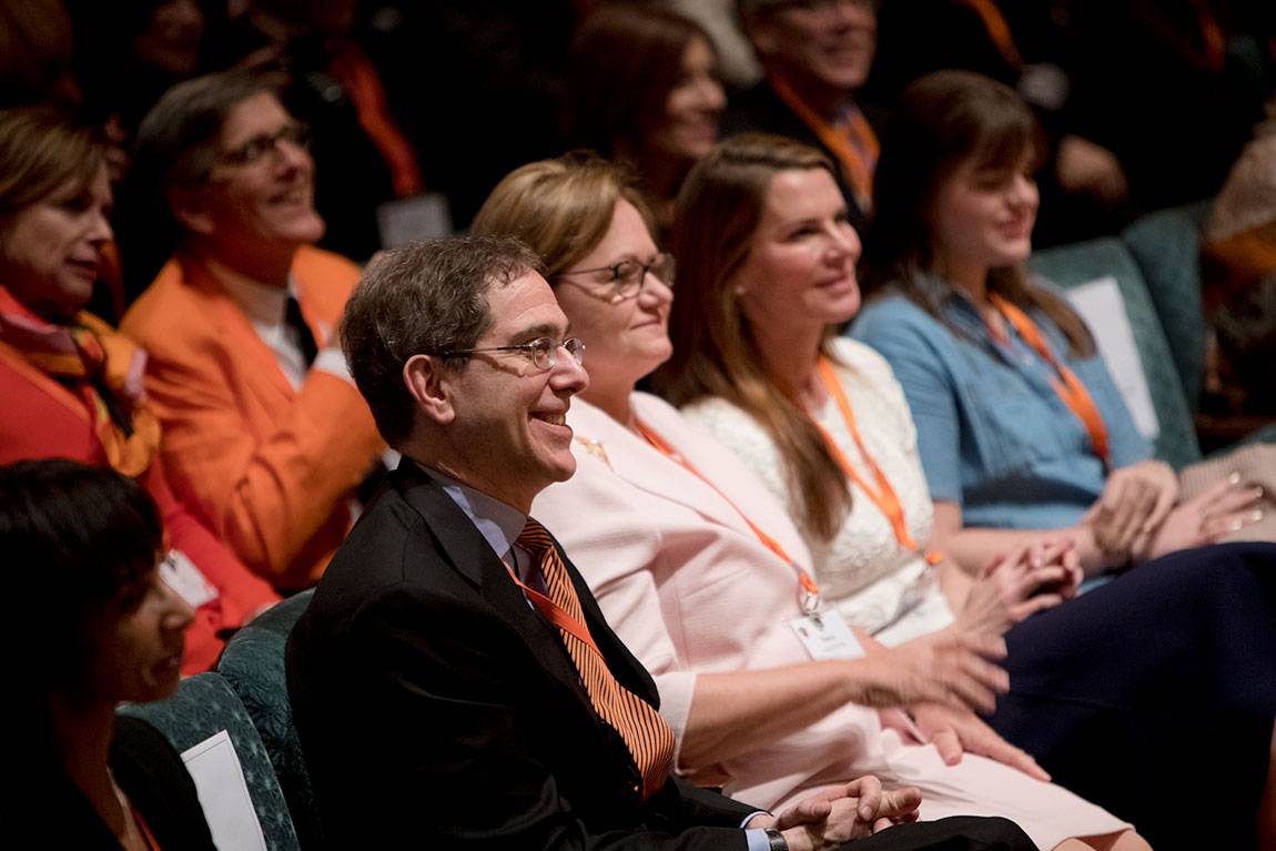Alumni Day 2017 President Eisgruber with family of Pedro Pablo Kuczynski *61