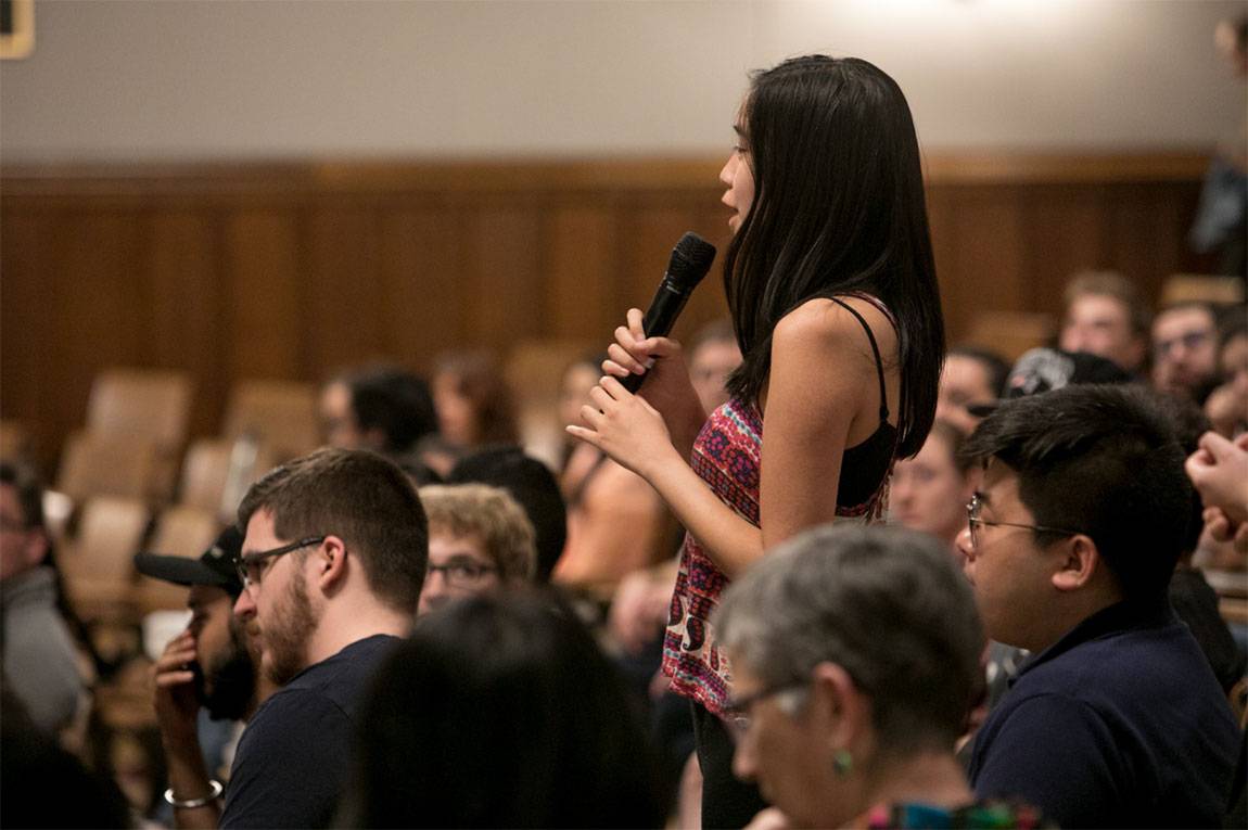 Q&A session during Nobel panel