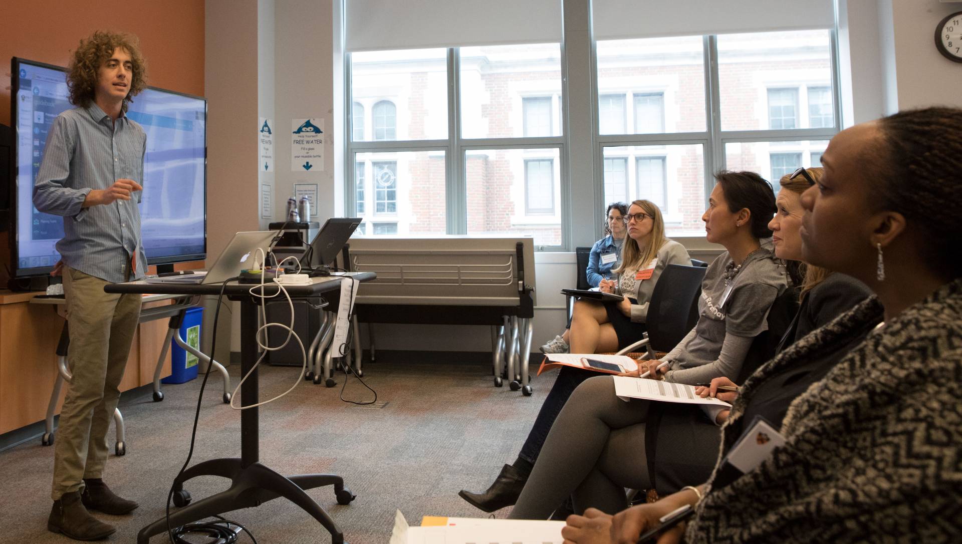 Junior Kyle Berlin presenting at Princeton Research Day