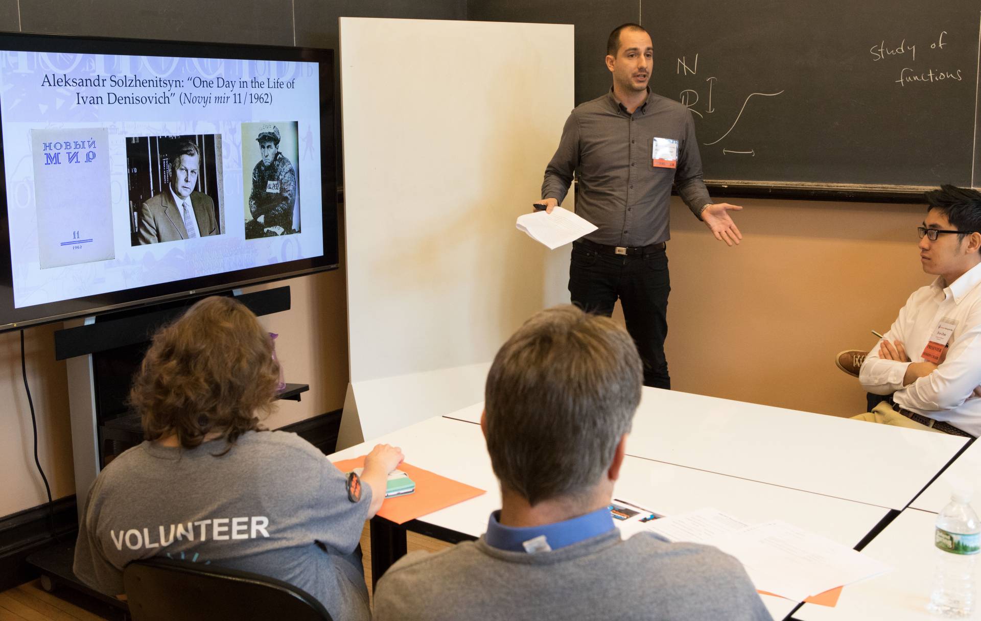 Philip Gleissner presenting at Princeton Research Day
