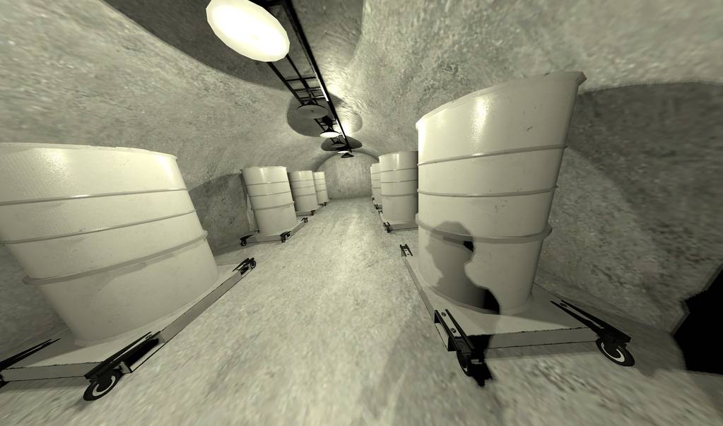 VR depiction of a nuclear inspection site