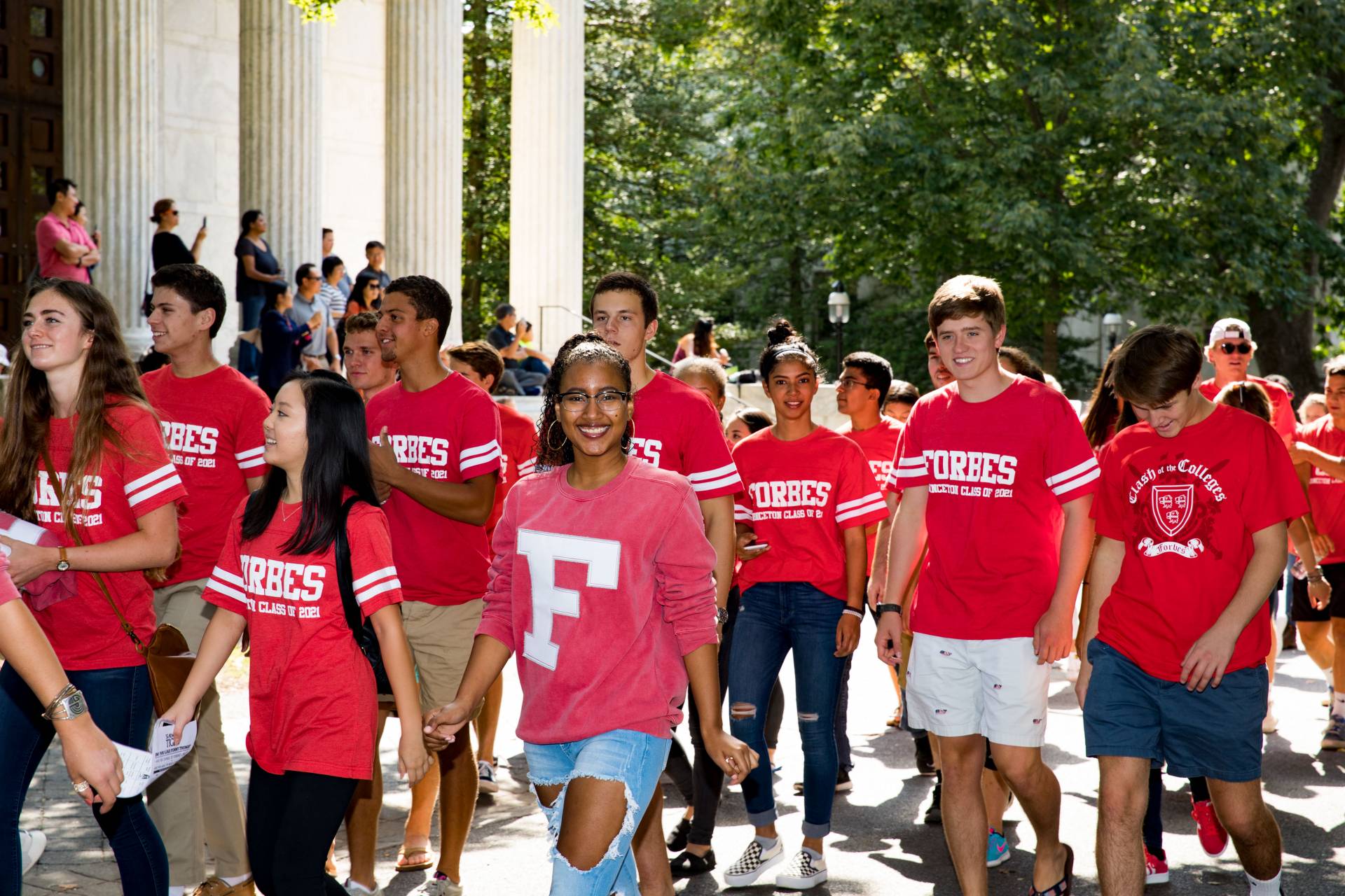 Forbes students processing to Chapel