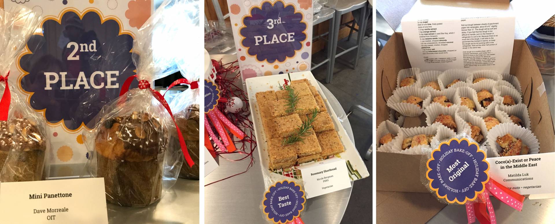 Holiday Bake Off winners