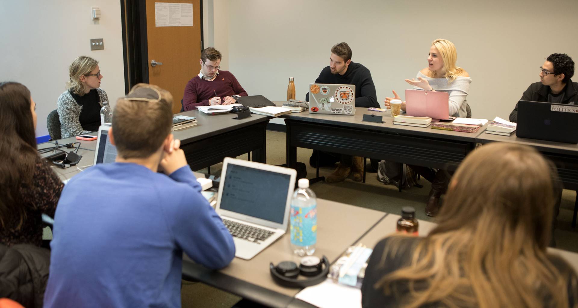 Professor Anna Stilz and students in The Ethics of Borders and Migration class