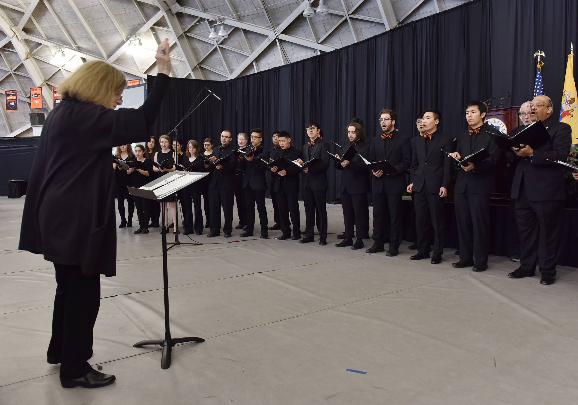Penna Rose directing University Chapel Choir