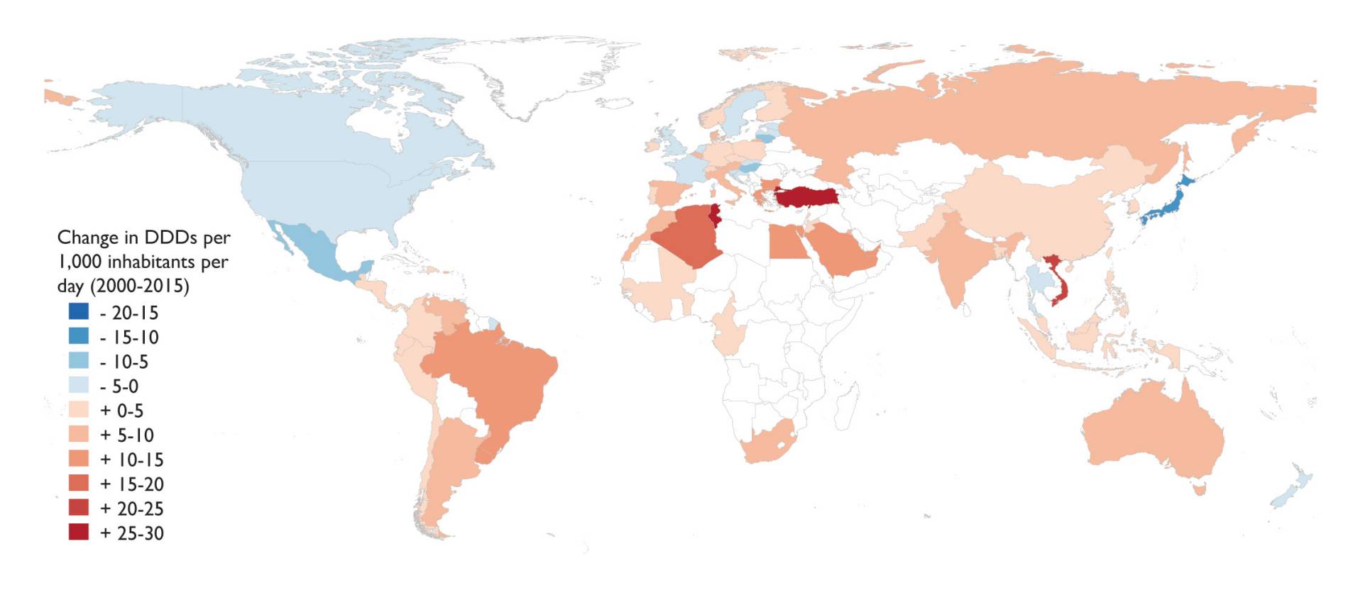 Map of antibiotic use