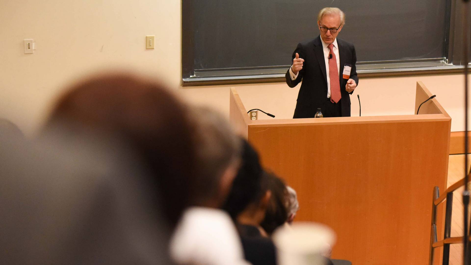 Washington Post editor David Ignatius addressing audience