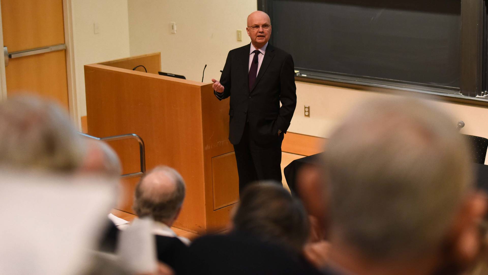 General Michael Hayden addressing audience